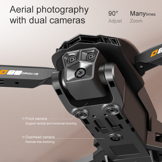 D88 Fixed-Altitude Stroboscopic Dual-Camera Drone